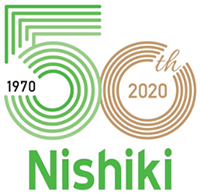 株式会社西木製作所様50周年記念ロゴ
